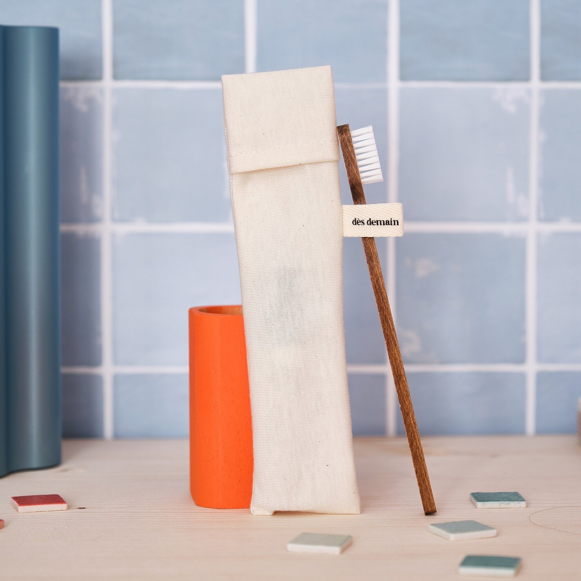 Il portaspazzolino in cotone impermeabile