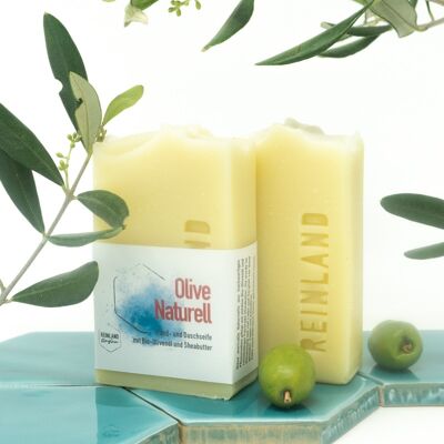 Savon naturel aux olives, mains et douche