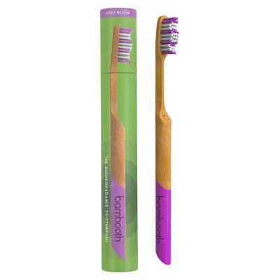 Bamboo Toothbrush - Coral Pink (Medium)