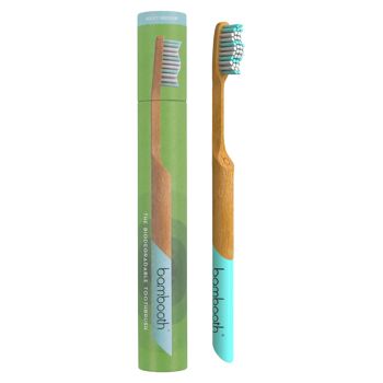 Brosse à Dents en Bambou - Aqua Marine (Moyenne) 1