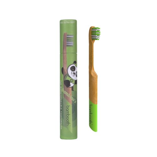 Kids Bamboo Toothbrush - Forest Green