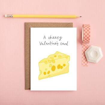Carte de Saint-Valentin au fromage | Carte drôle de Saint-Valentin 2