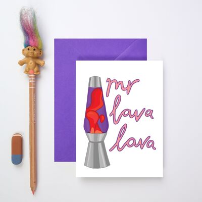 Sr. Lava Lava Tarjeta de felicitación | Tarjeta del día de San Valentín | Tarjeta de amor