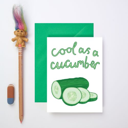 Cucumber Greeting Card | Friendship Card | Well Done Card