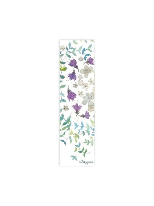 MARQUE PAGE ILLUSTRE BOTANIQUE FLEUR PASTEL