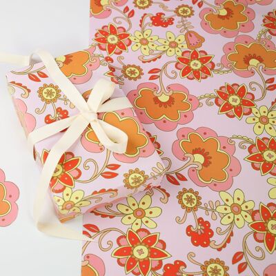 Hip Floral Gift Wrap | Wrapping Paper Sheets