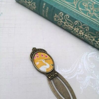 5 bookmarks in brass and Japanese paper