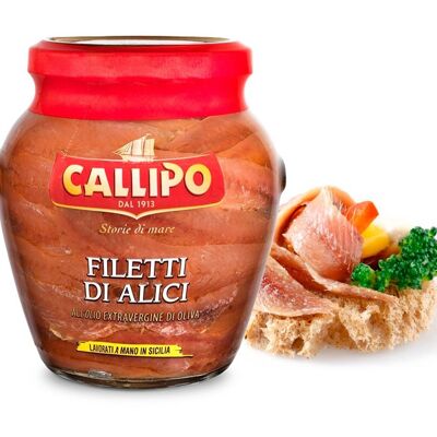 Filets d'anchois Callipo à l'huile EVO (310 g)
