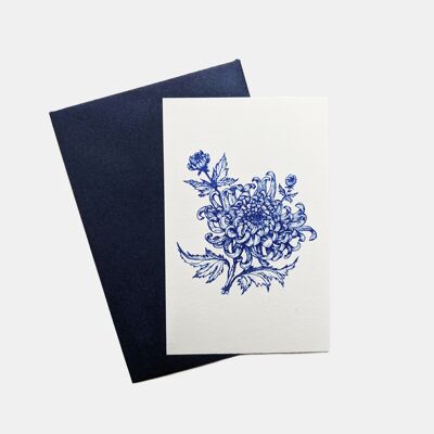 Mini tarjeta de crisantemo
