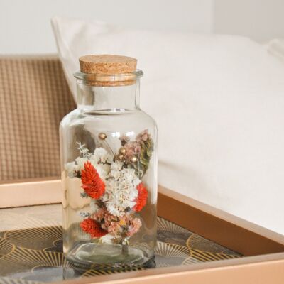 Bottle of dried flowers - large size