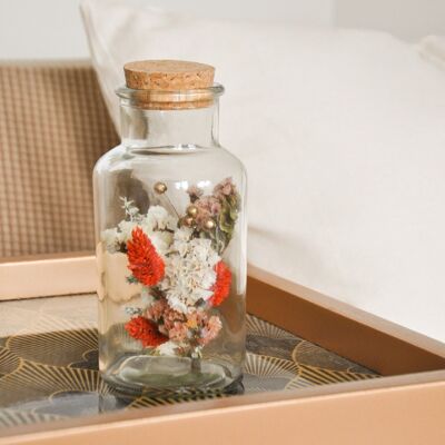 Bottle of dried flowers - large size