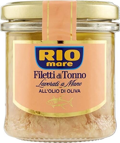 Rio Mare - Filettini di Tonno all'Olio di Oliva, Lavorati a Mano 130 gr