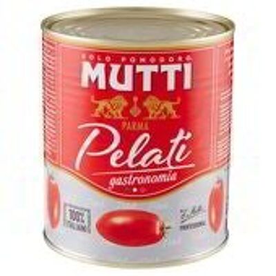 100% Italian Mutti peeled tomatoes GR 800