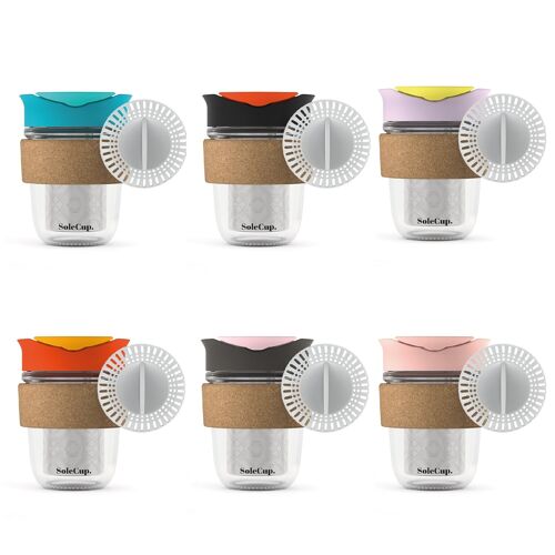 SoleCup 12oz Travel Mug Bundle - Full Pack Cork