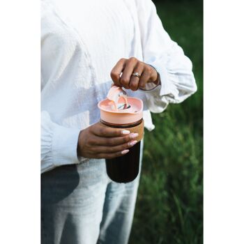 SoleCup Tasse de voyage à thé en vrac de 18 oz avec bande en liège - Lot de 24 pièces 6
