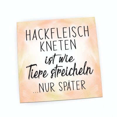 Folienmagnet | Hackfleisch kneten