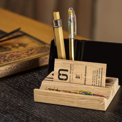 Small maple desk organizer