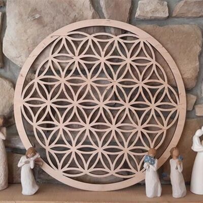 Flower of life wood 30cm