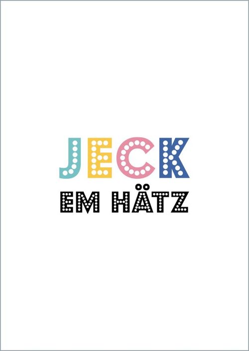 Postkarte - Jeck em Hätz