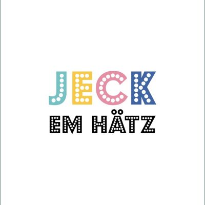 Postcard - Jeck em Hätz