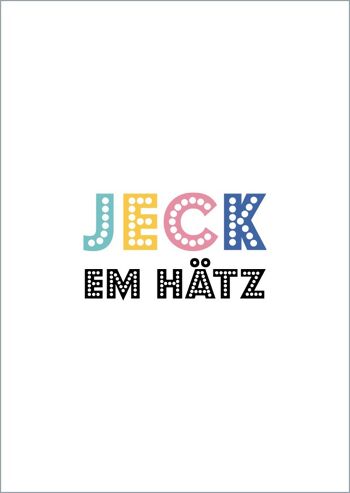 Carte postale - Jeck em Hätz