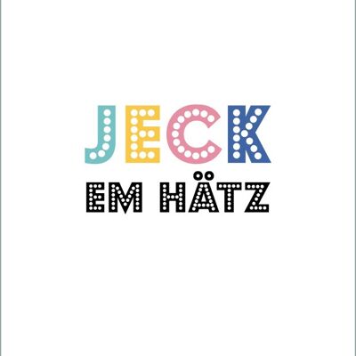 Postkarte - Jeck em Hätz