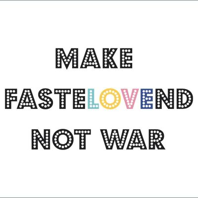 Postkarte - Make Fastelovend not War