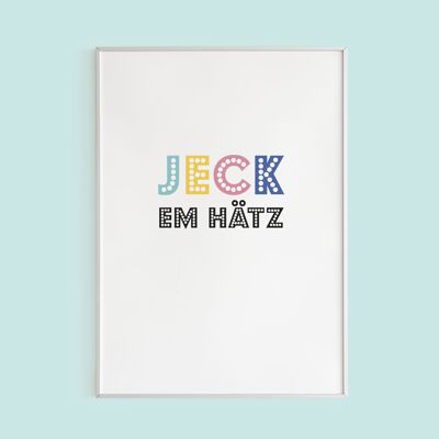 Poster DIN A3 - Jeck em Hätz