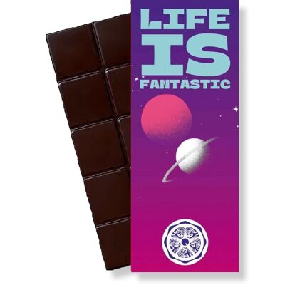 Chocolate orgánico SweetGreets "La vida es fantástica"