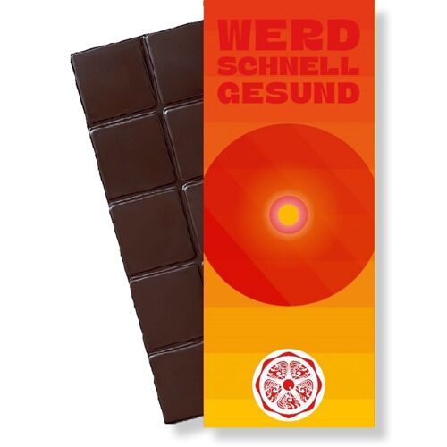 SweetGreets Bio-Schokolade  "Werd schnell Gesund"