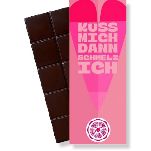 SweetGreets Bio-Schokolade  "Küss mich, dann schmelz ich"