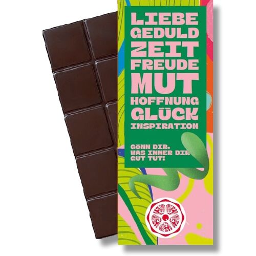 SweetGreets Bio-Schokolade  "...gönn Dir, was immer Dir..."
