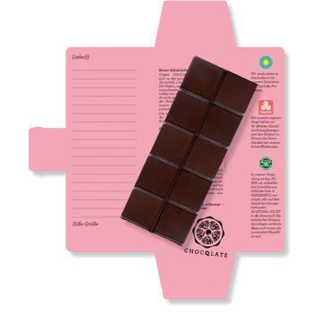 Chocolat bio SweetGreets "Je flippe d'amour" 2