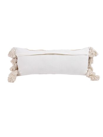 Housse de coussin en coton brodé Boho avec glands 5