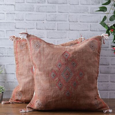 Cactus Silk Inspired Linen Cushion Cover