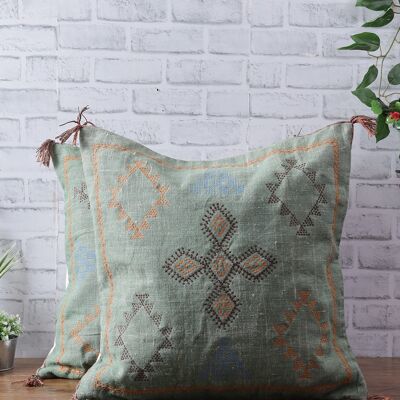 Cactus Silk Inspired Linen Cushion Cover