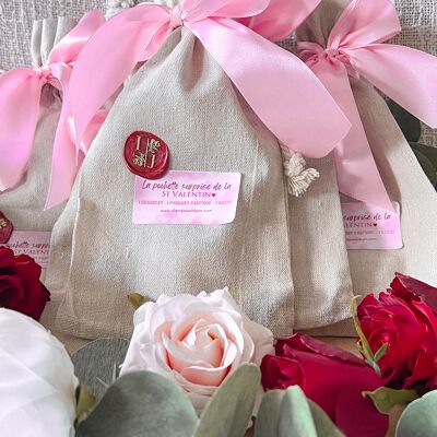 Valentine's Day surprise bag: 2 jewels + 1 scented fondant