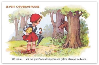 Carte postale Conte: Le Petit Chaperon Rouge