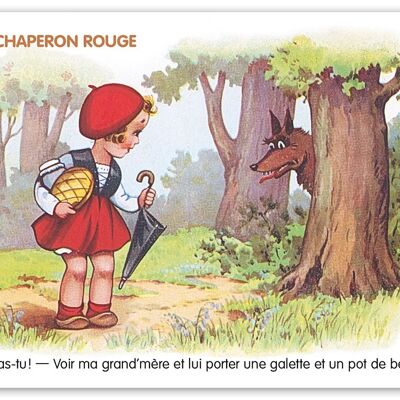 Carte postale Conte: Le Petit Chaperon Rouge