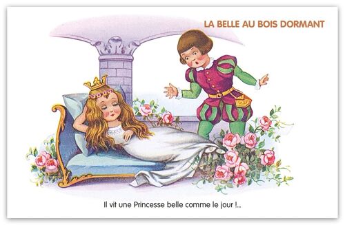 Carte postale Conte: La Belle au Bois Dormant