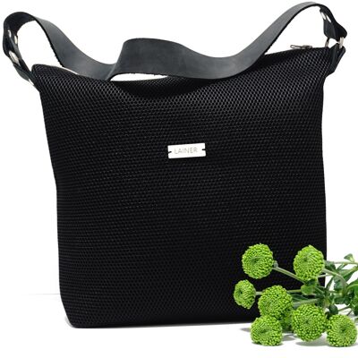 Bolso Hobo negro grande