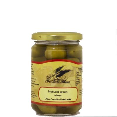 Whole natural Calabrian green olives - Made in Italy