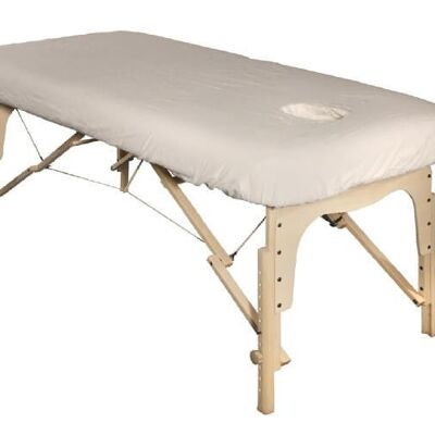 Drap housse en coton pour table de massage