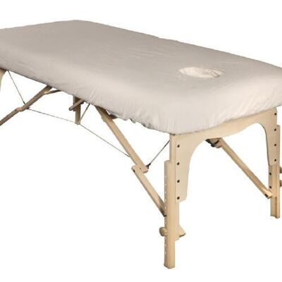 Cotton fitted sheet for massage table