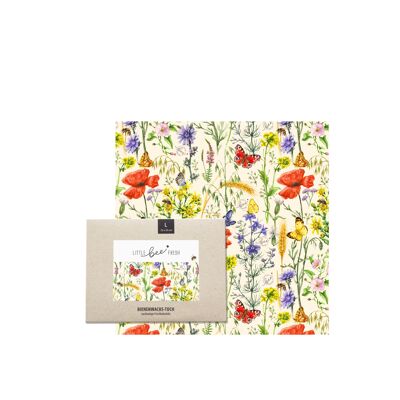 Chiffon bio en cire d'abeille « L » (35 x 35 cm) - bee dream