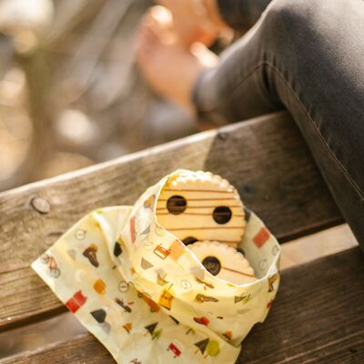 Sandwich bag with organic beeswax - outdoor