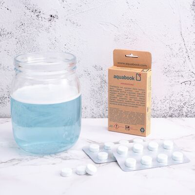 Cleaning tablets for drinking bottles