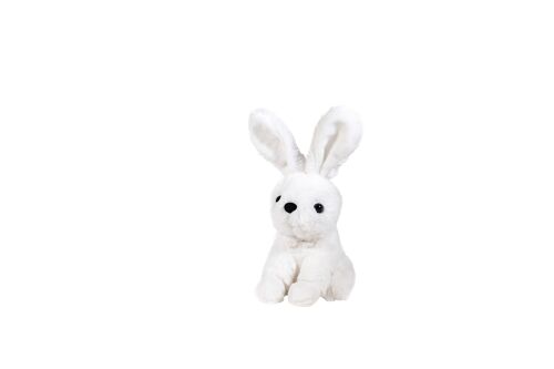 Peluche lapin blanc 15cm