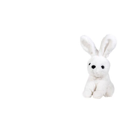 Peluche coniglio bianco 15cm