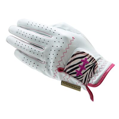 Handschuh mit Animal-Print – Damen – Premium-Cabretta-Leder
